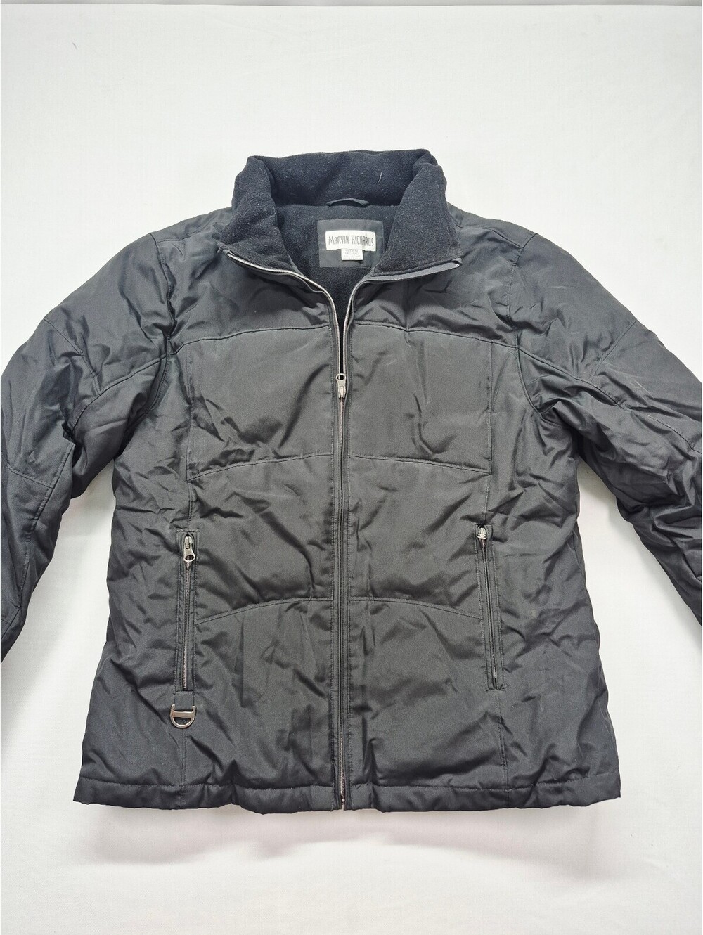Marvin Richard Women's Medium Black Fleece Lined Puffer Coat Jacket